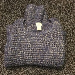 Fuzzy crop sweater